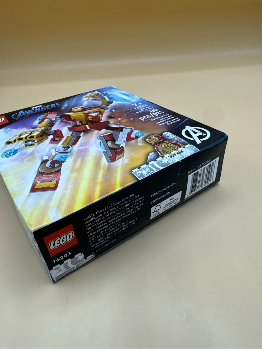 2022 LEGO 76203 Marvel Super Heroes Avengers Iron Man Mech Armor w/Iron Man NIB